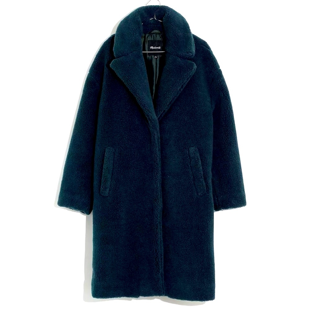 NWT Madewell Sherpa coat (navy color)